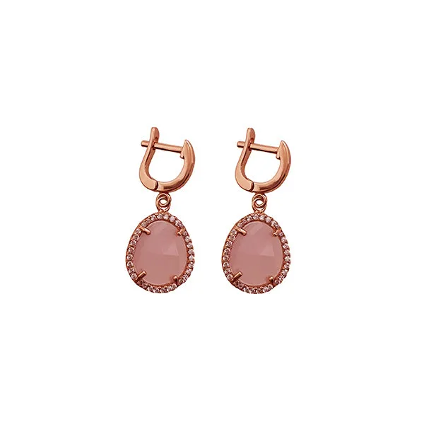 Rose Quartz Earrings the Stone of the Love