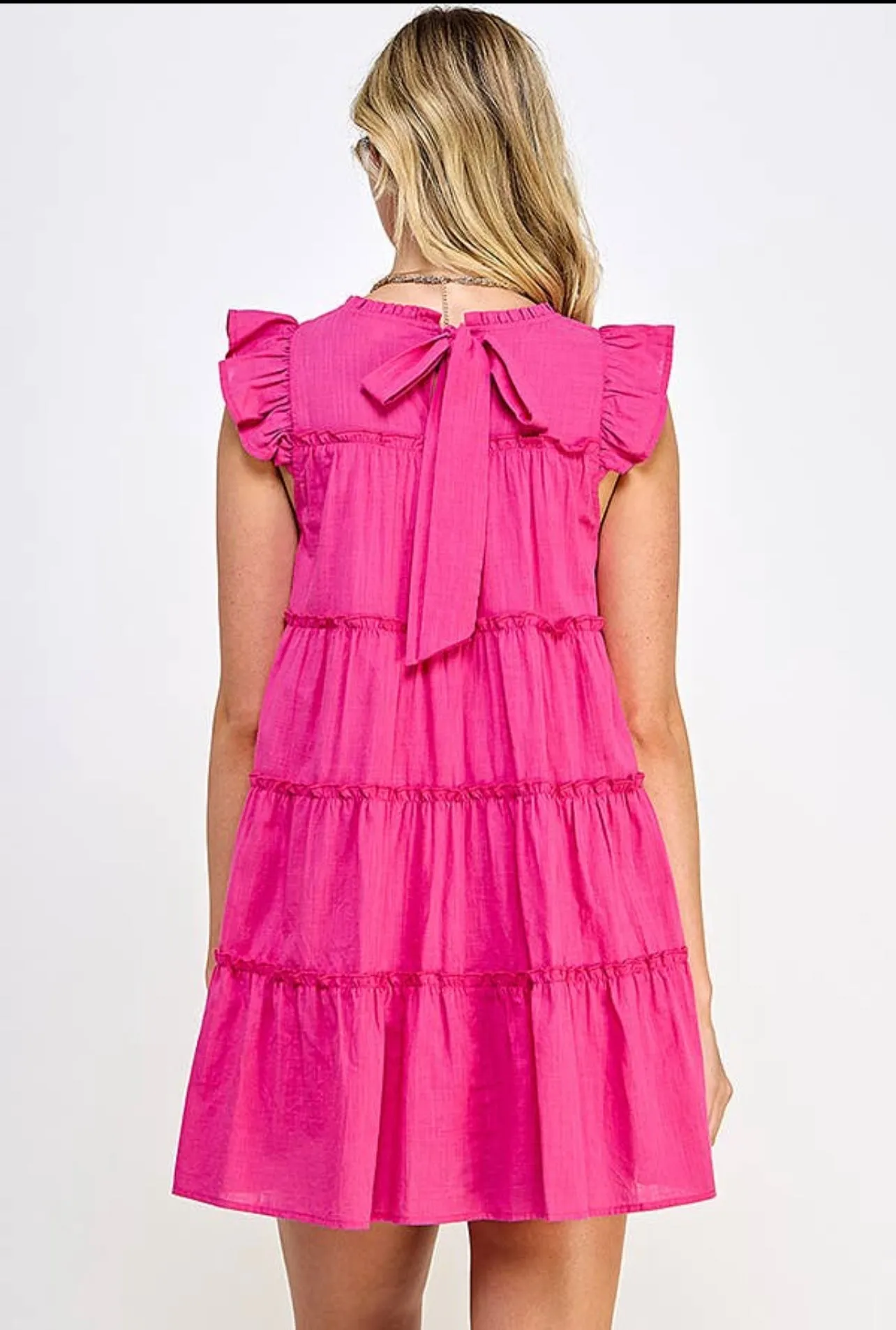 Ruffled Tiered Babydoll Style Dress