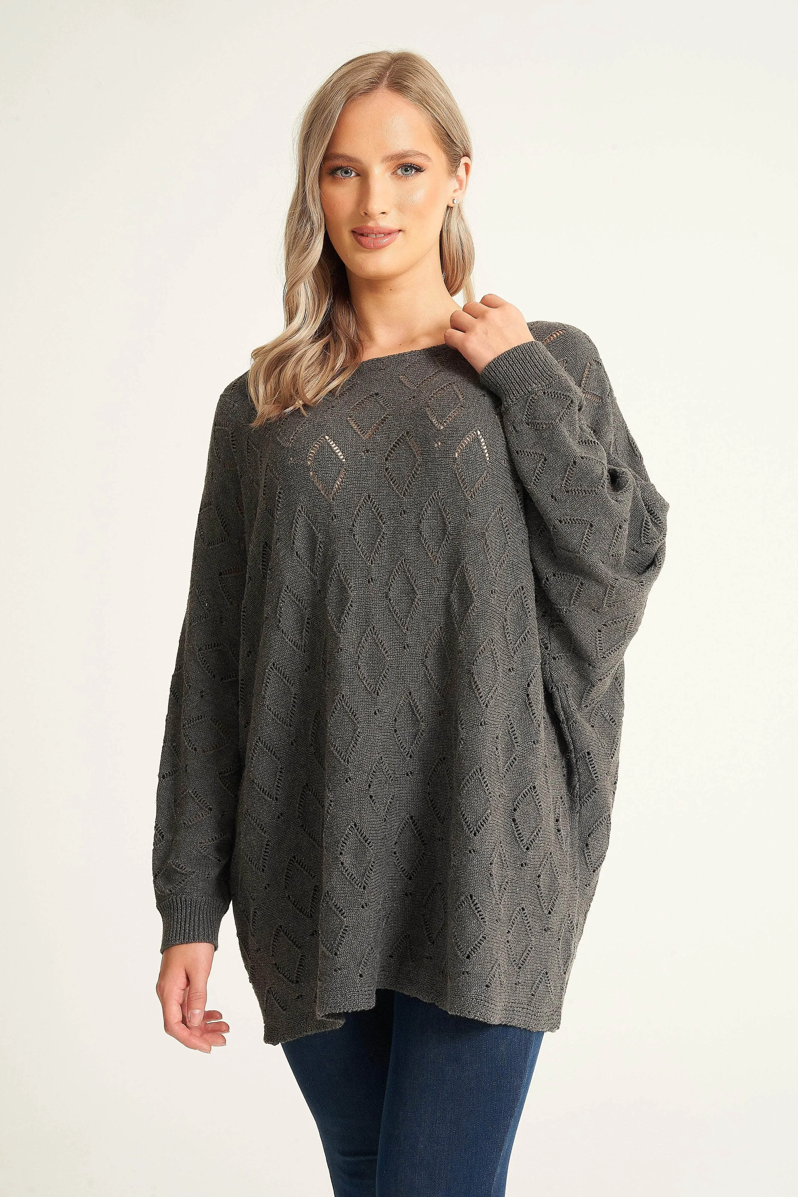 Saloos Geometric Diamond Shapes Jumper