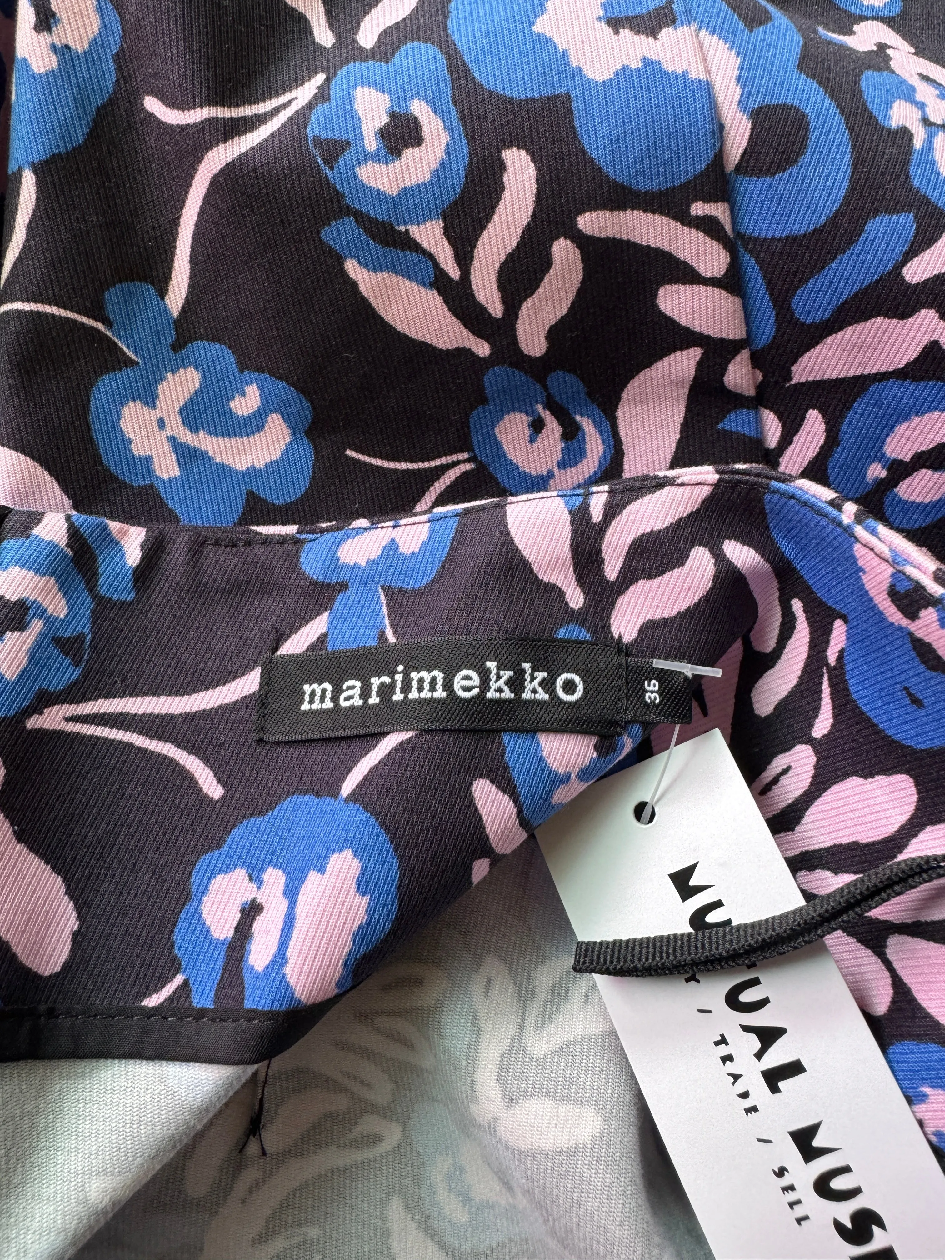 Size 10 - Marimekko Hilama Orvo Blue Floral Skirt