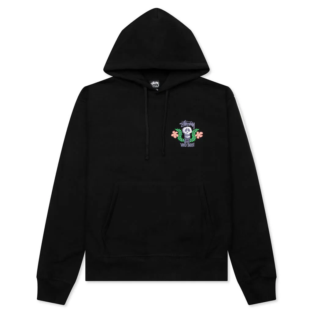 Skull Crest Hoodie - Black