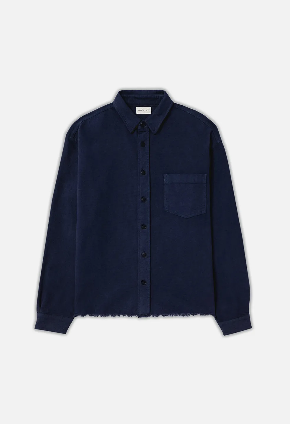 Solid Hemi Oversized Shirt / Navy