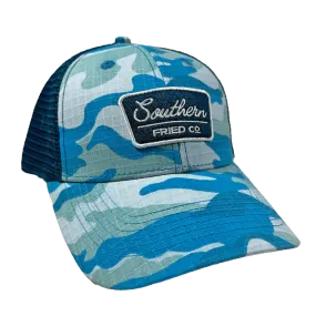 Southern Fried Cotton Blue Camo Hat