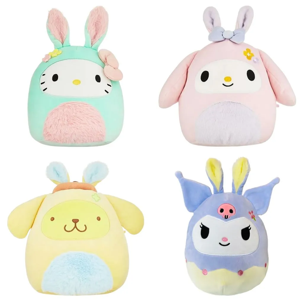 Squishmallows Sanrio Easter 8 Hello Kitty Easter Bunny Plush Toy