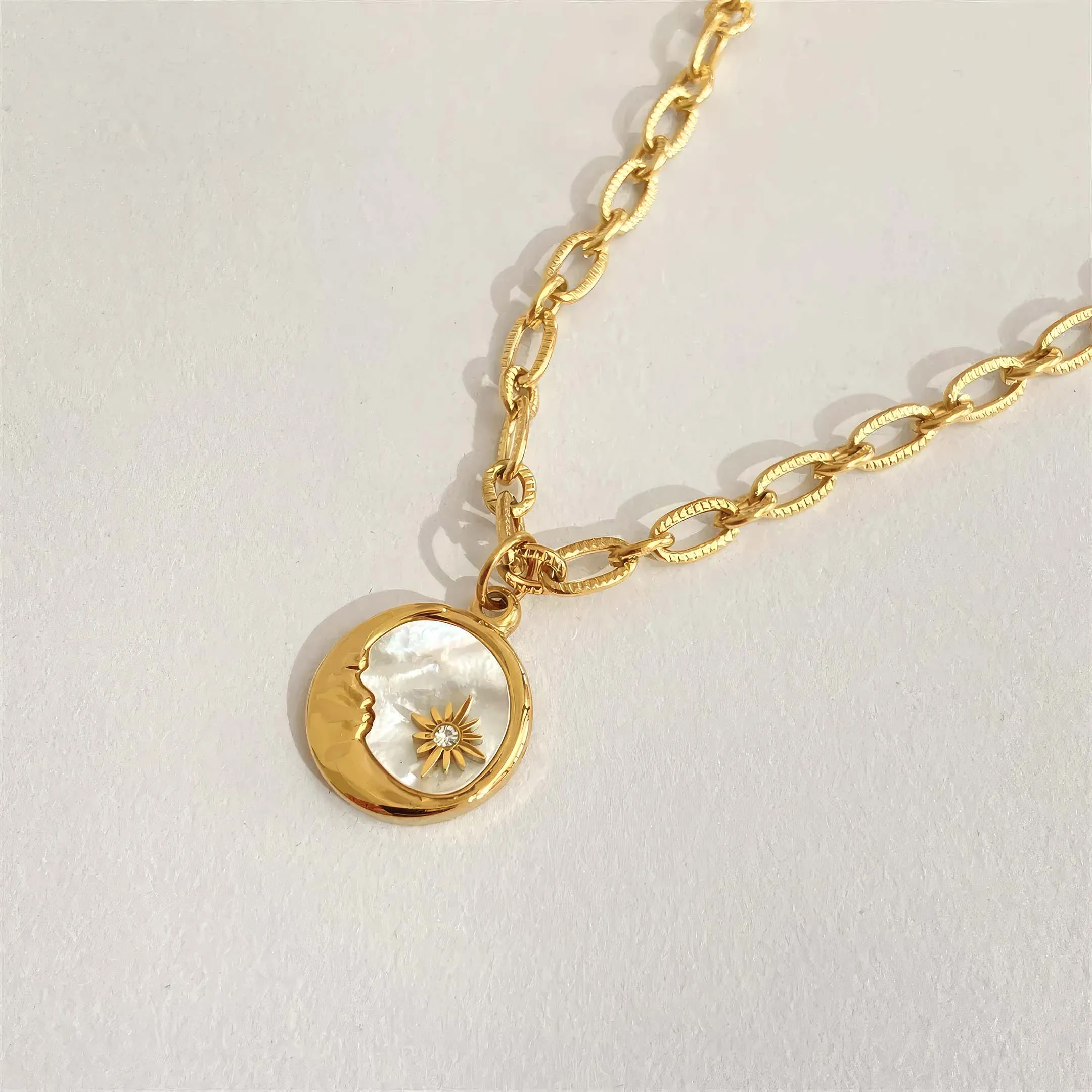 Sun & Moon - Mother of Pearl Necklace