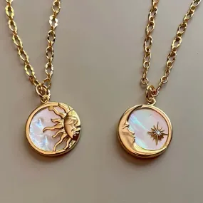 Sun & Moon - Mother of Pearl Necklace