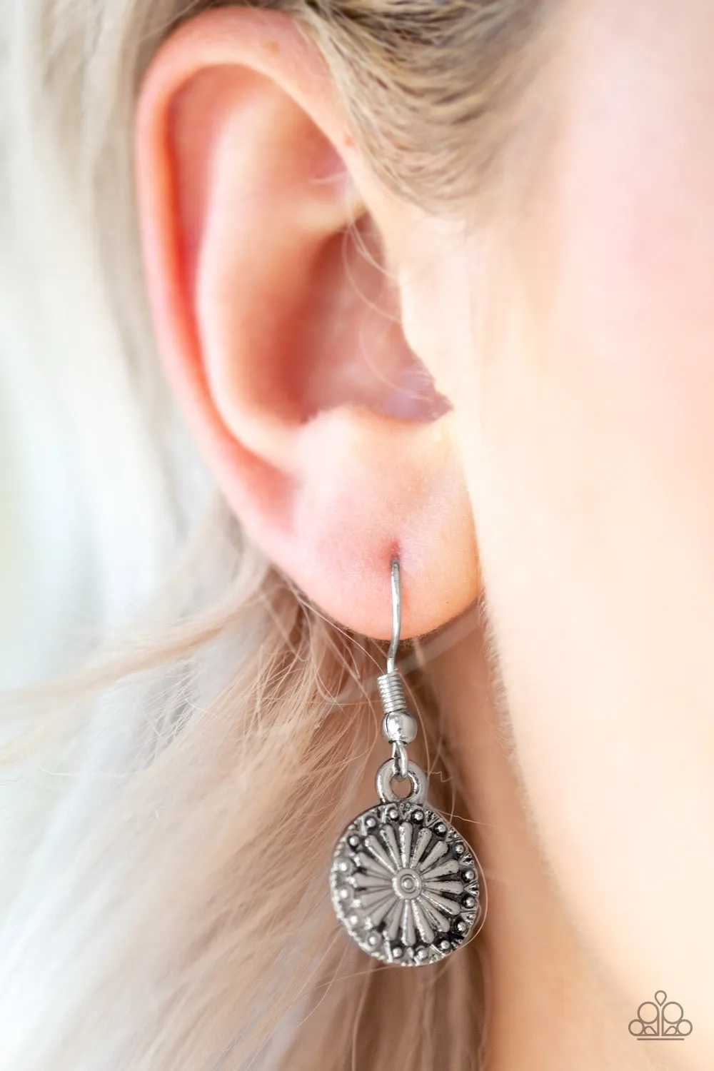 Sunflower Summers Silver Earrings