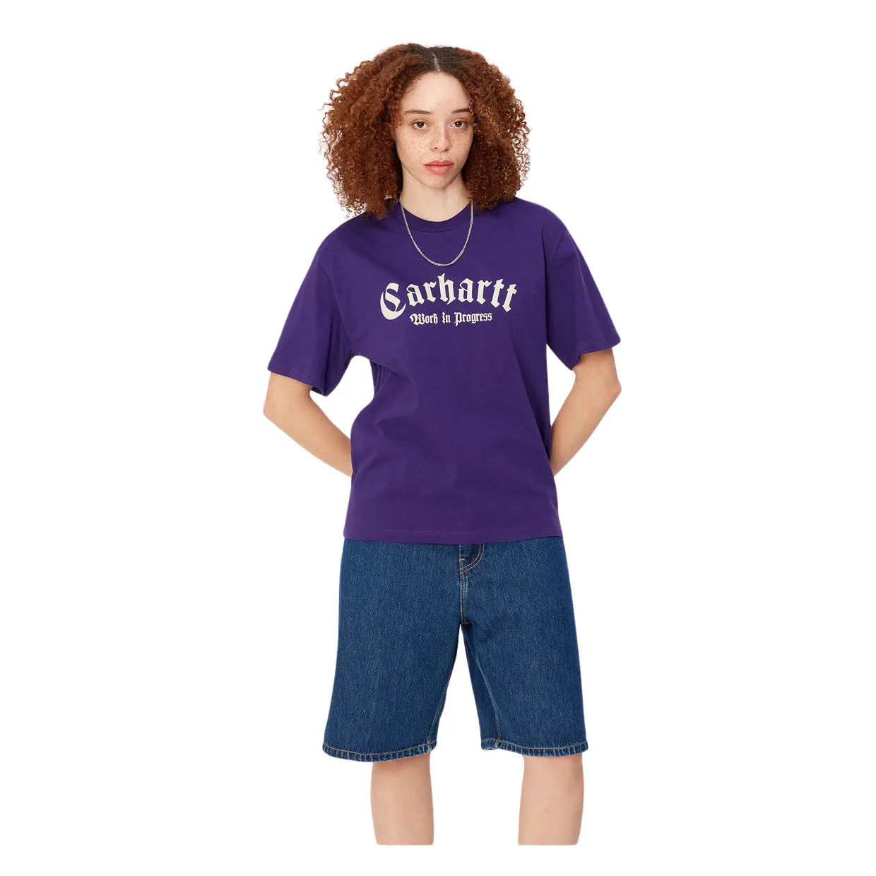 T-shirt Donna Carhartt WIP S/S Onyx Script Viola