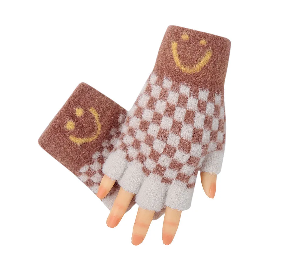 TARRAMARRA Kids Knit Fingerless Ultra Plush Knit Gloves