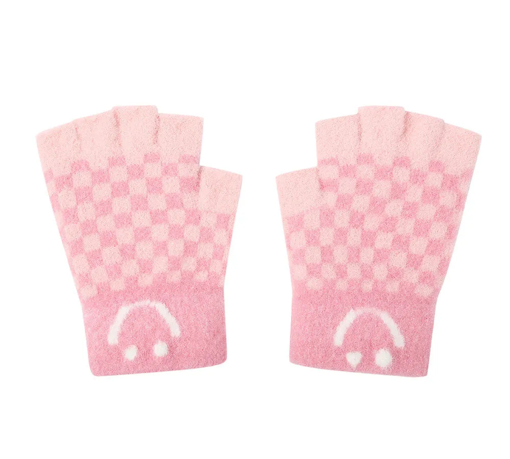 TARRAMARRA Kids Knit Fingerless Ultra Plush Knit Gloves