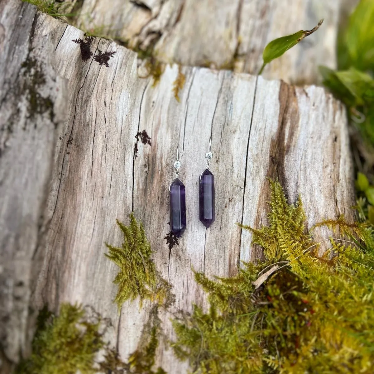 Transformation Talisman Amethyst Earrings