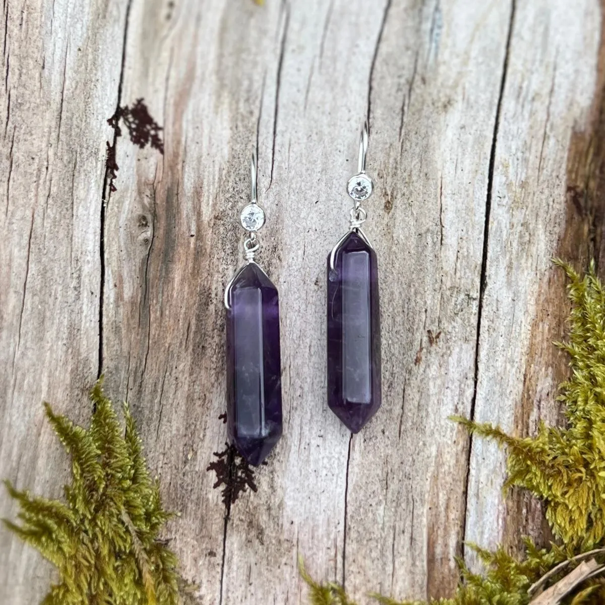 Transformation Talisman Amethyst Earrings