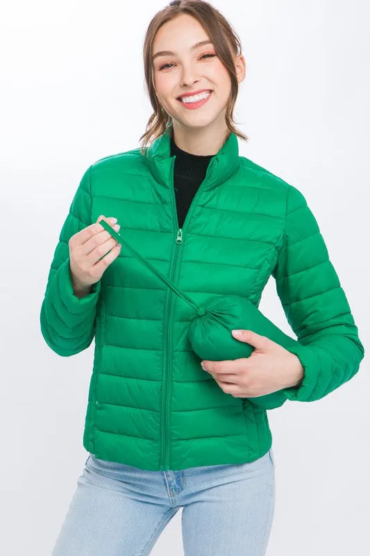 Ultra Lightweight Padded Thermal Zip Up Jacket