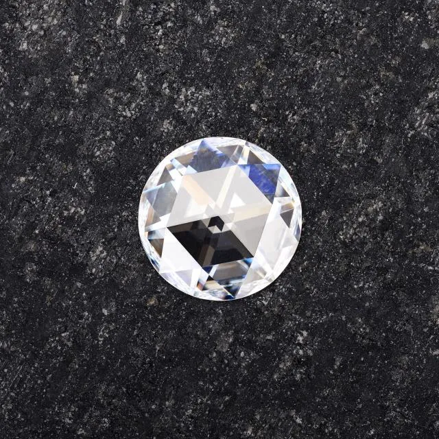 White Rosecut Lab Created Moissanite