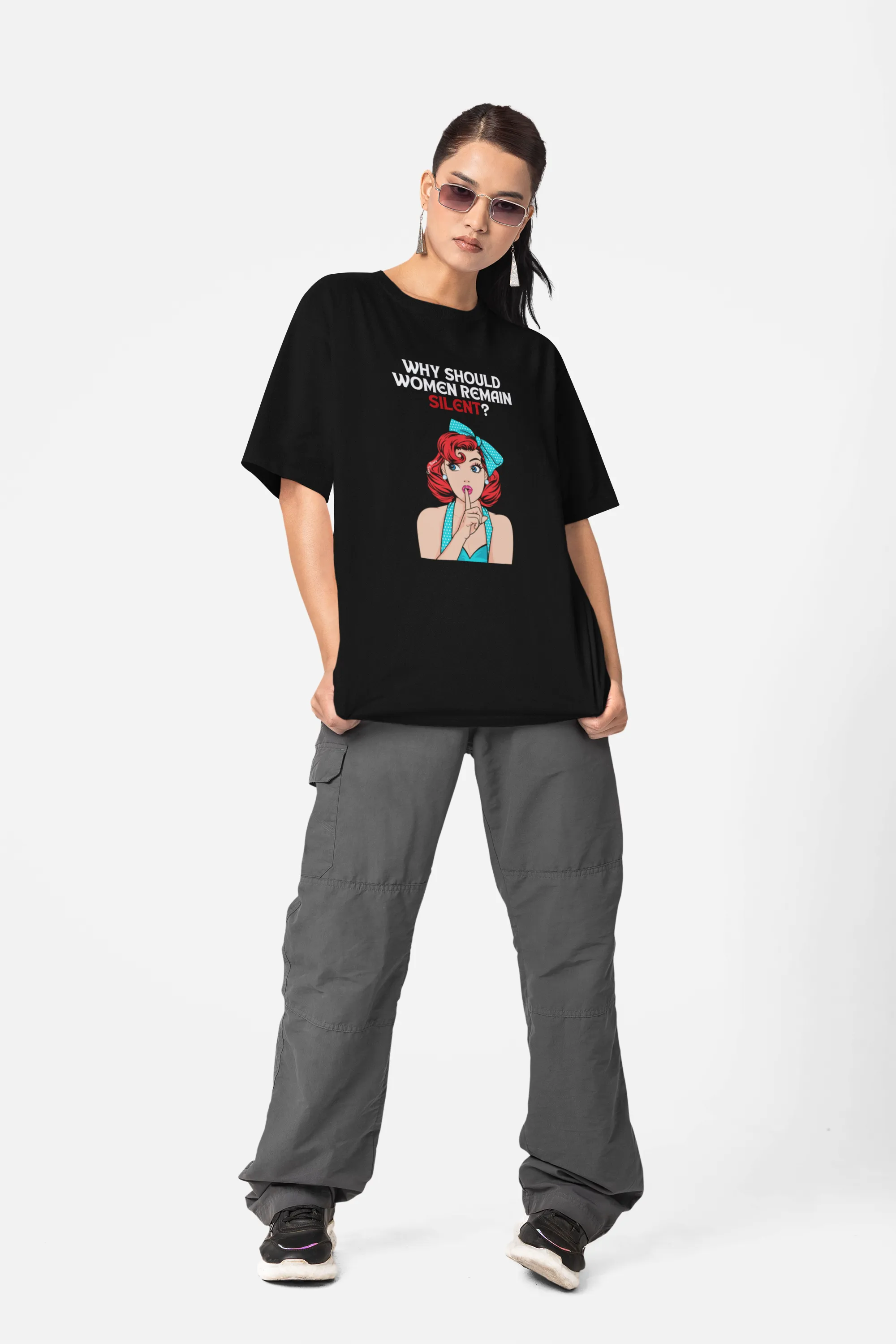 Why Should Women Remain Silent Oversized T-shirt