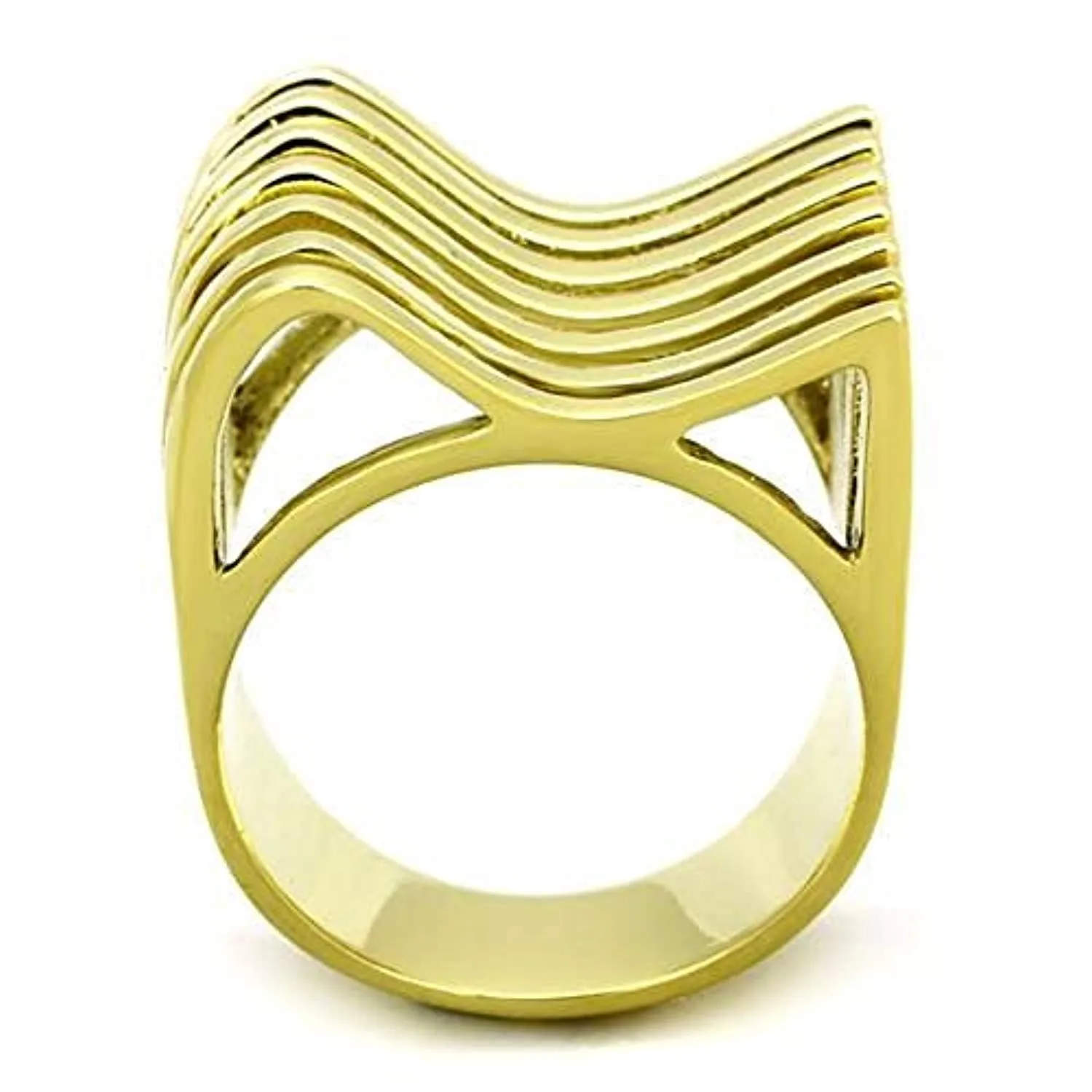 WildKlass Stainless Steel Ring IP Gold Women