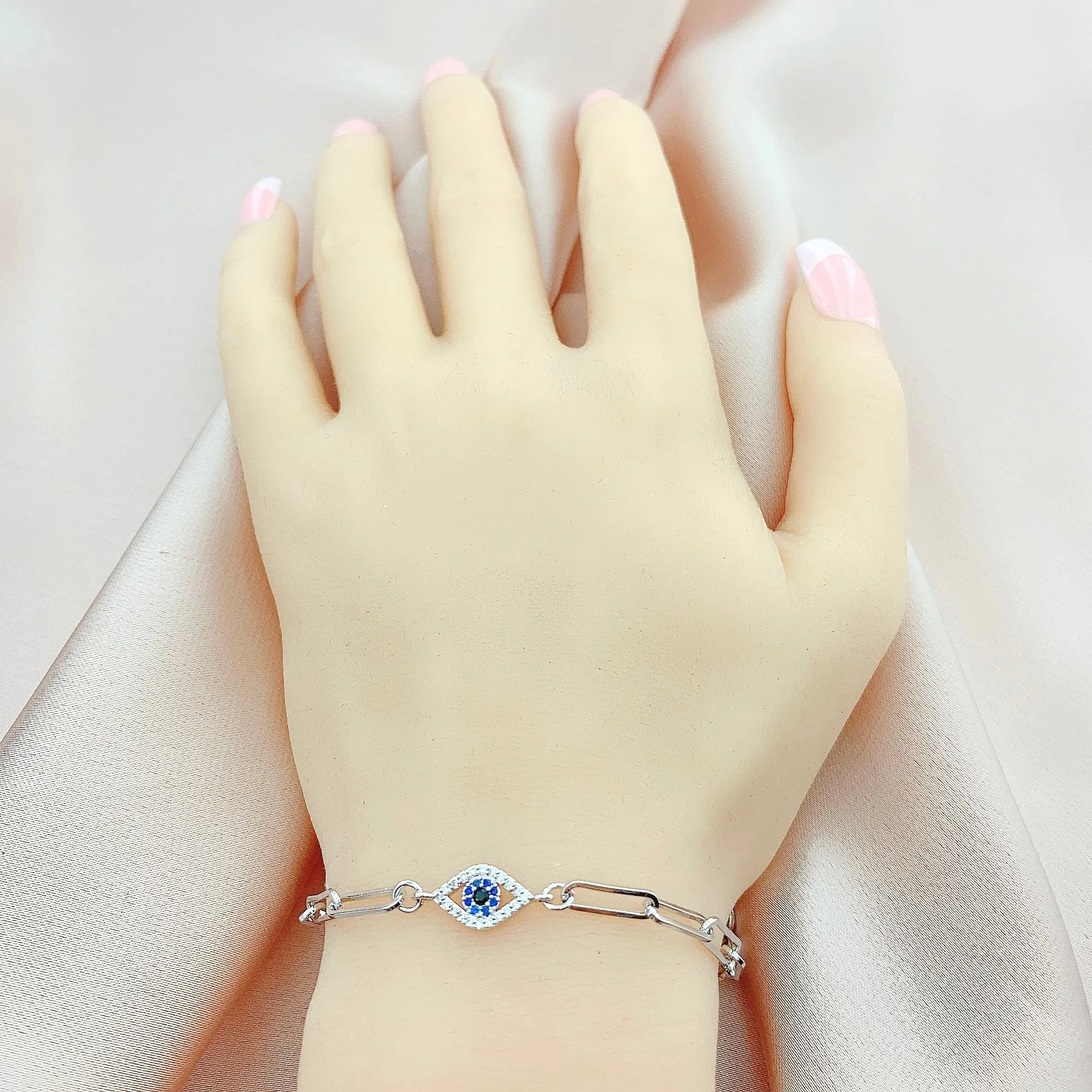 Women's Fashion CZ Evil eye Bracelet