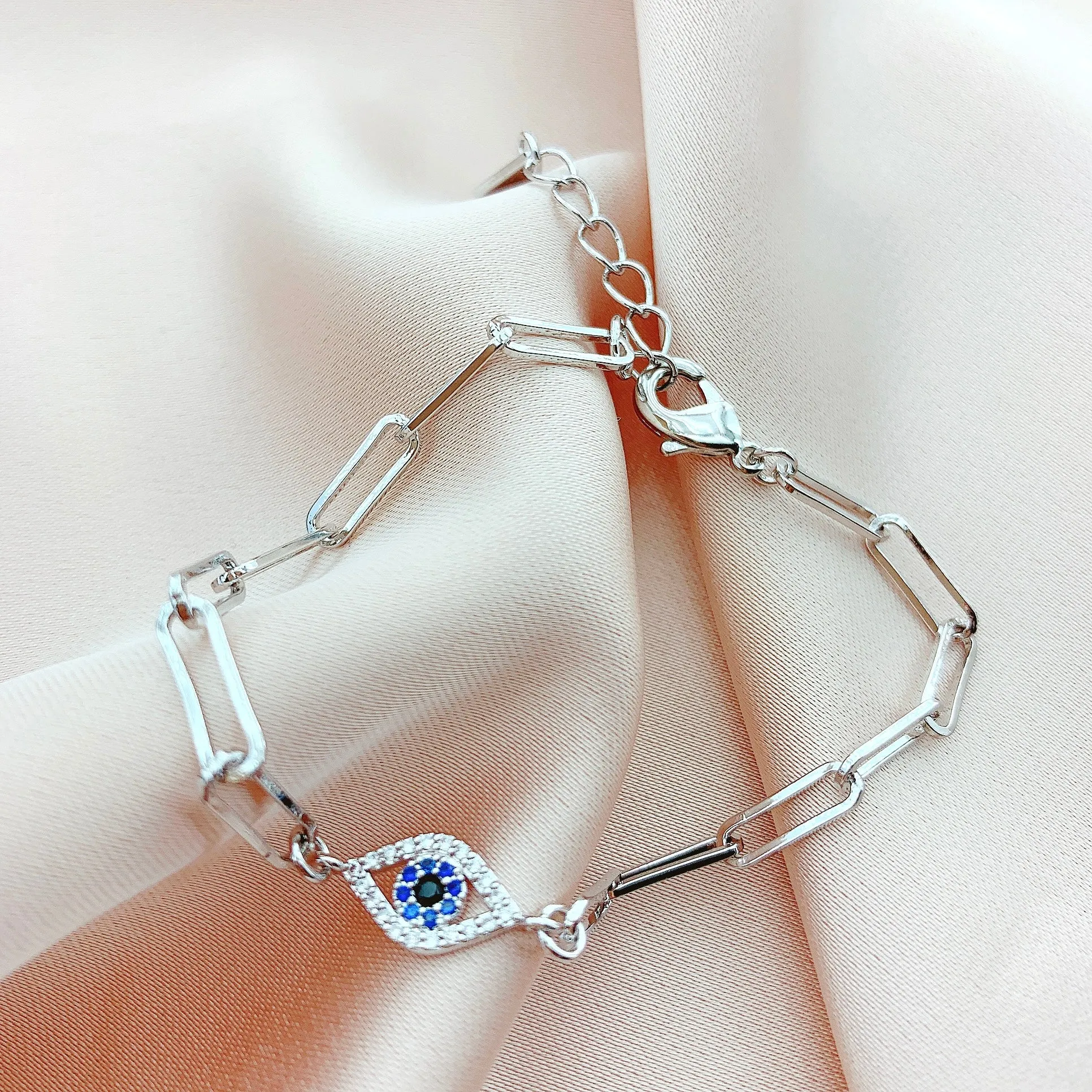 Women's Fashion CZ Evil eye Bracelet