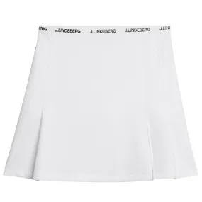 Womens Keisha Lux Bonded Skirt White - SS24