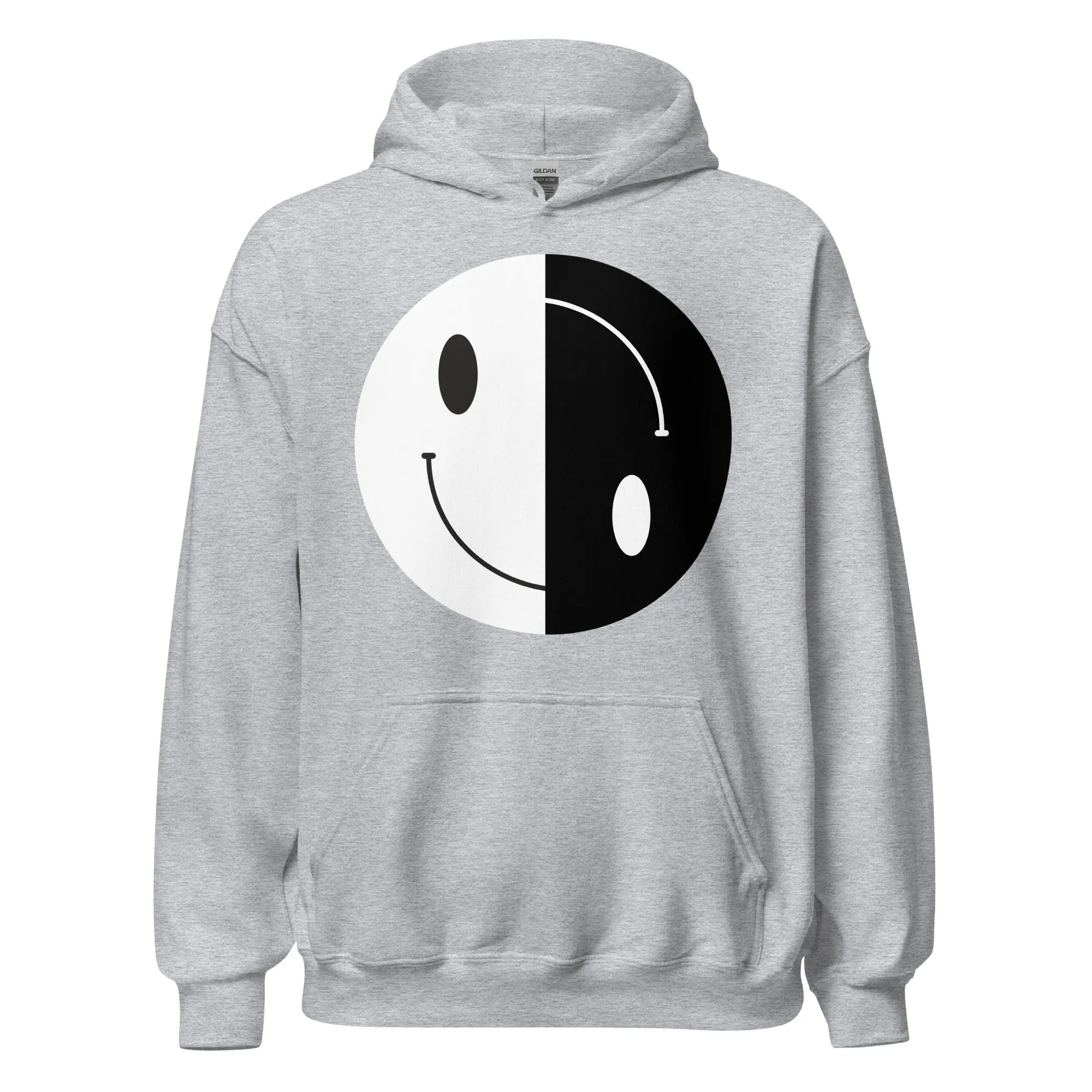 YIN YANG HAPPY FACE SMILE HOODIE