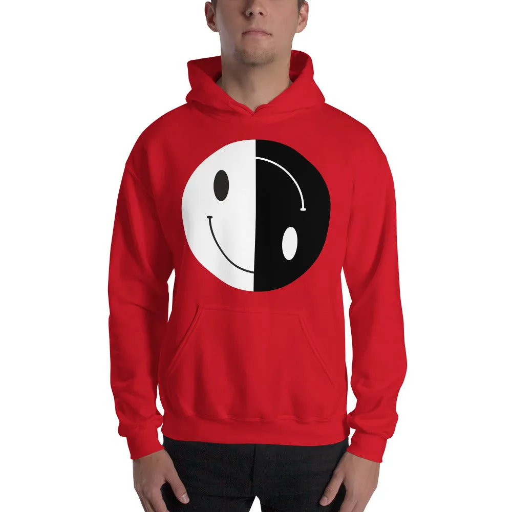 YIN YANG HAPPY FACE SMILE HOODIE