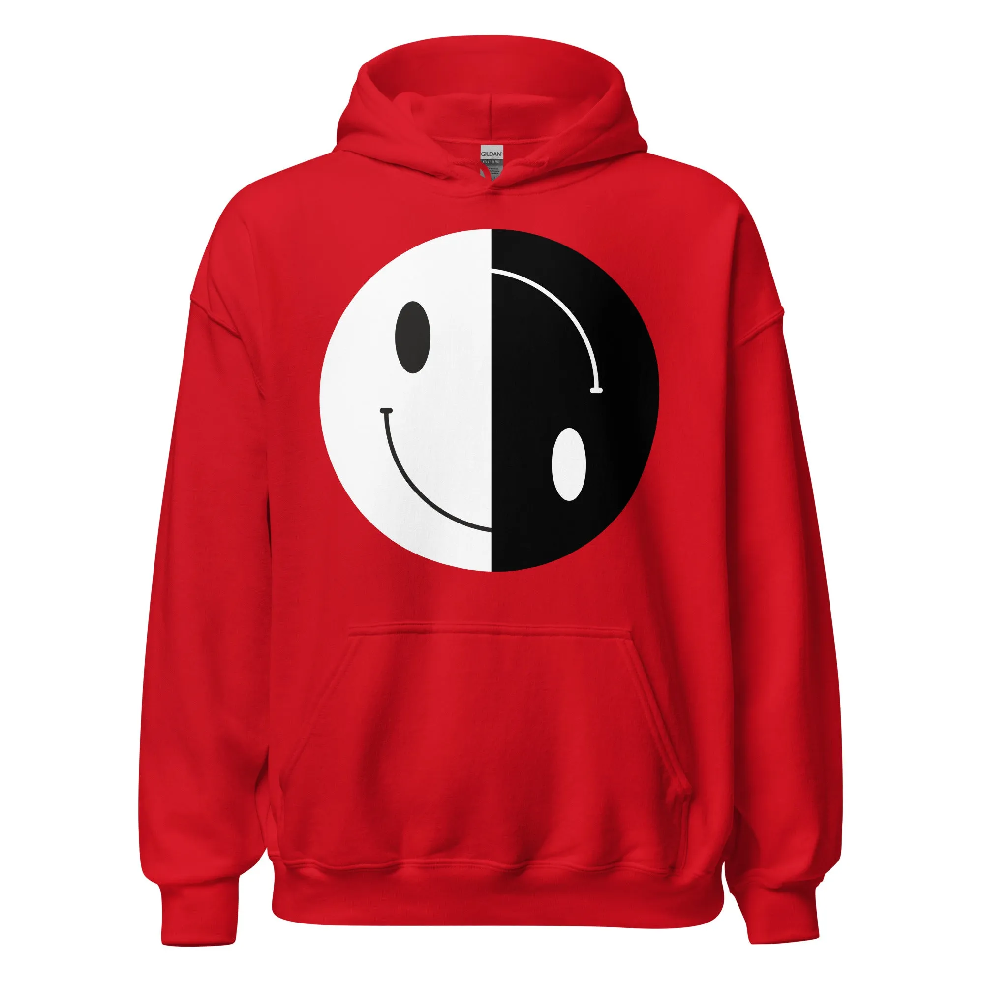 YIN YANG HAPPY FACE SMILE HOODIE